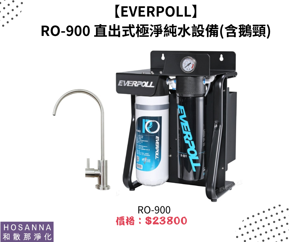 【EVERPOLL】 RO-900 直出式極淨純水設備(含鵝頸)